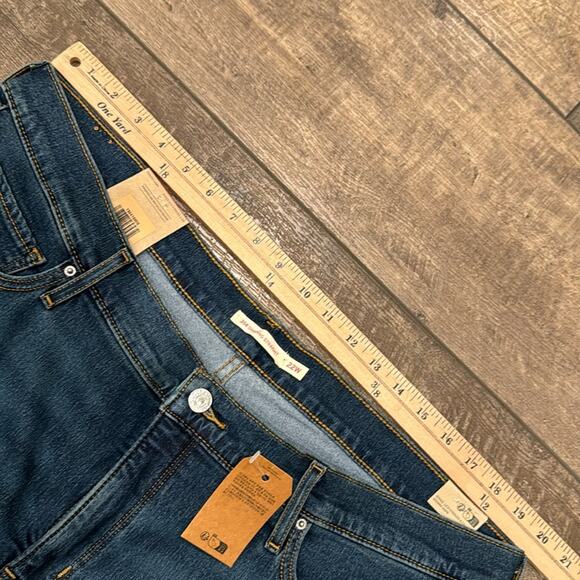 NWT Levi's 314 Shaping Straight Jeans Zealous Blue Dark Wash 22W - Picture 7 of 11